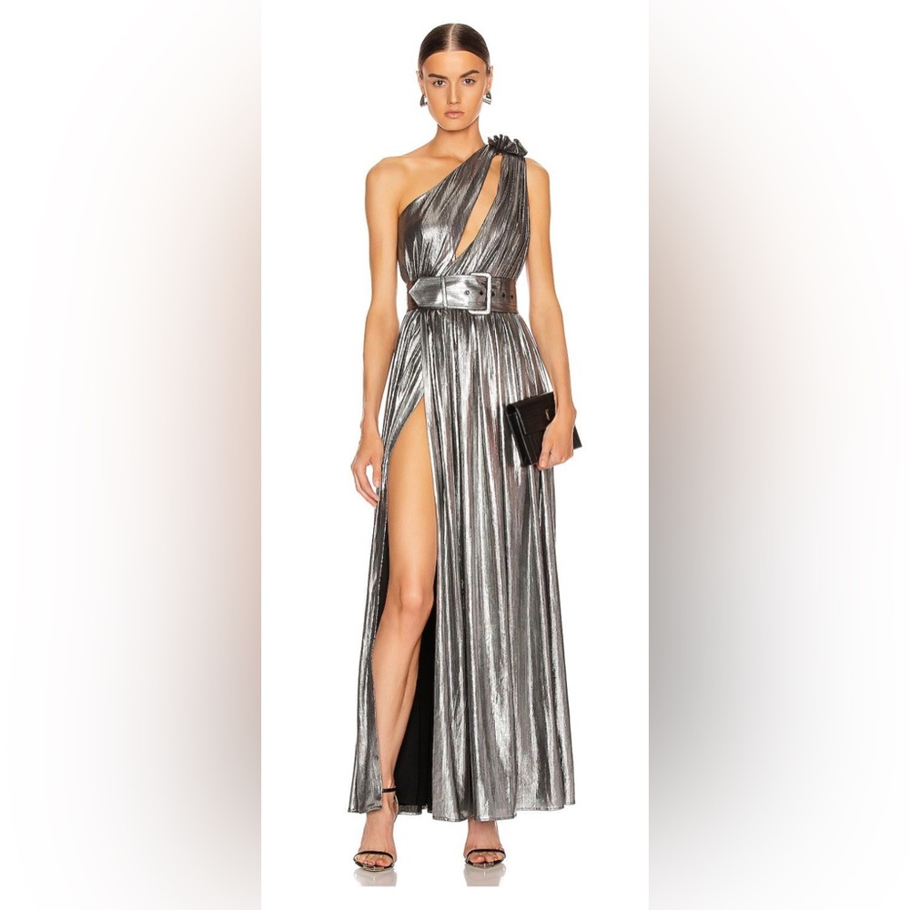 Retrofete Andrea Dress in Silver. Size Small. New With Tags.